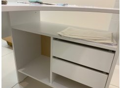 Письменный стол СПм-25 левый белый  - Уцененный экземпляр фото покупателя 7