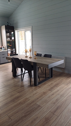 Стул на металлокаркасе Седа К латте / черный фото покупателя 157