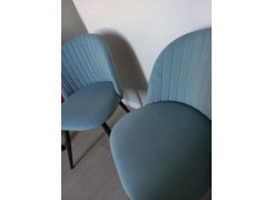 Стул на металлокаркасе Gabi 1 gray / black фото покупателя 402