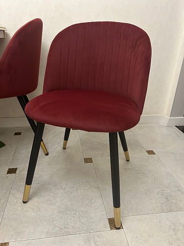 Стул на металлокаркасе Gabi latte / gold / black фото покупателя 607