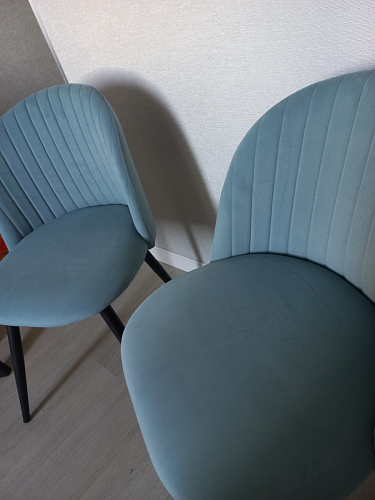 Стул на металлокаркасе Gabi 1 light purple / black фото покупателя 402