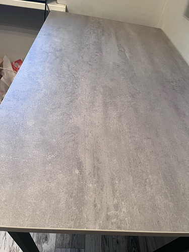 Стол Лота Лофт 120 32 мм бетон / черный матовый фото покупателя 130