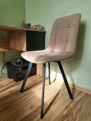 Стул на металлокаркасе Чилли бирюзовый / черный фото покупателя 884