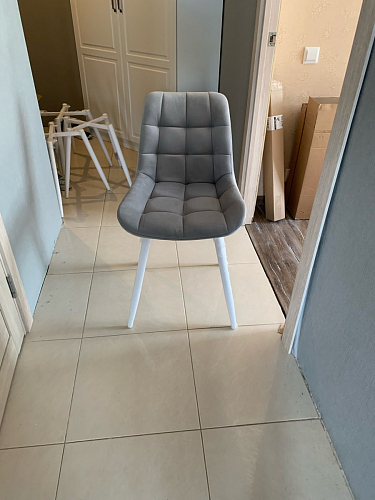 Стул на металлокаркасе Челси бирюзовый / черный фото покупателя 25