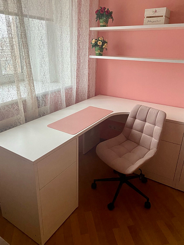 Компьютерное кресло Честер голубой (velutto 47 ) / черный фото покупателя 46