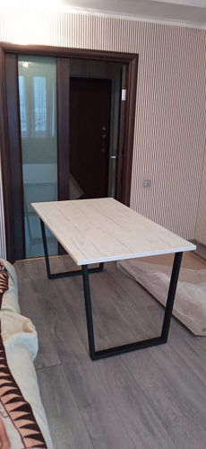 Деревянный стол Лота Лофт 120x75 дуб крафт табачный / черный матовый фото покупателя 1026