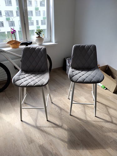 Барный стул Баодин 03 velutto 05 / черный фото покупателя 2