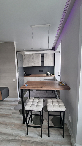 Барный стул Лофт микровелюр катания блэк / черный матовый фото покупателя 50