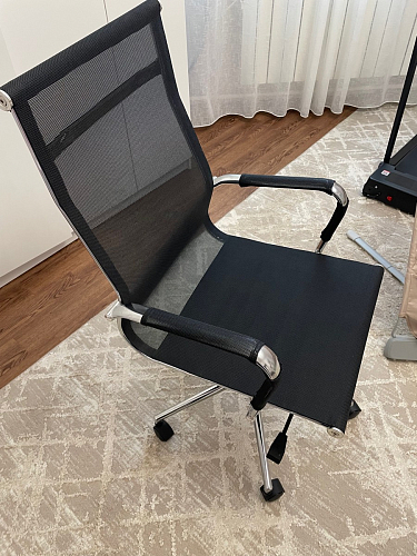 Компьютерное кресло Reus белая сетка / хром фото покупателя 71