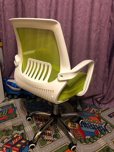 Компьютерное кресло Ergoplus белое / розовое фото покупателя 19