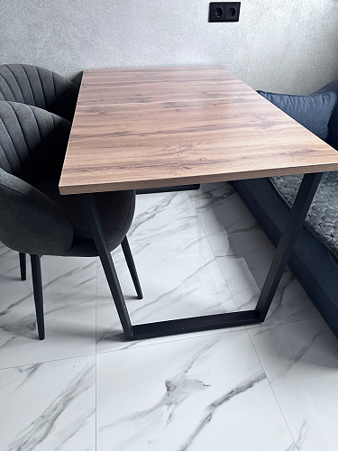 Деревянный стол Лота Лофт 120х75 белый матовый / дуб крафт золотой фото покупателя 742