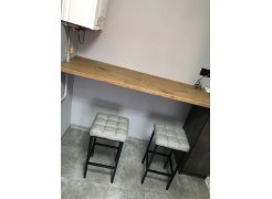 Барный стул Лофт кожзам d1 / черный матовый фото покупателя 216