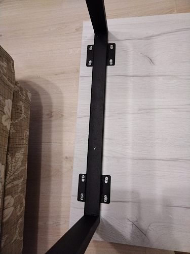 Деревянный стол Лота Лофт 120х75 белый матовый / дуб крафт золотой фото покупателя 526