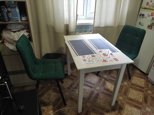 Стул на металлокаркасе Чилли бежевый / белый каркас фото покупателя 896