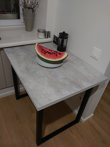 Стол Форли дуб велингтон / черный матовый фото покупателя 61