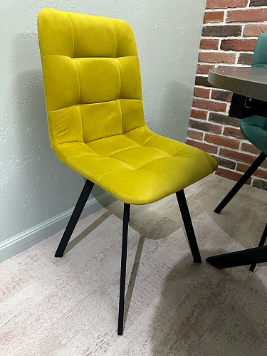 Стул на металлокаркасе Чилли черный / зеленый фото покупателя 1386