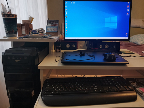 Стол компьютерный Джаз-24 правый белый фото покупателя 167