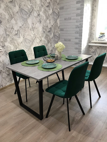 Стул на металлокаркасе Чилли синий / белый фото покупателя 726