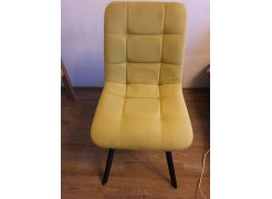 Стул на металлокаркасе Чилли синяя ткань / белый фото покупателя 256