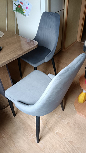 Стул на металлокаркасе Kora black / gray фото покупателя 206