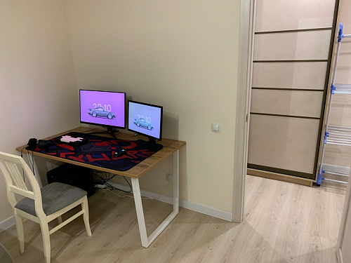 Деревянный стол Лота Лофт 120х75 белый матовый / дуб крафт золотой фото покупателя 481