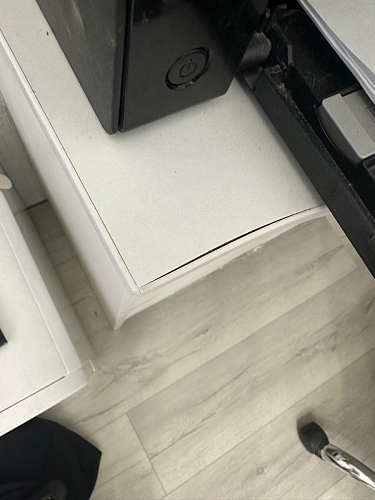 Письменный стол СПм-25 левый белый  - Уцененный экземпляр фото покупателя 42