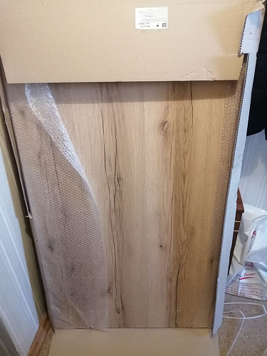 Деревянный стол Лота Лофт 120х75 белый матовый / дуб крафт золотой фото покупателя 337