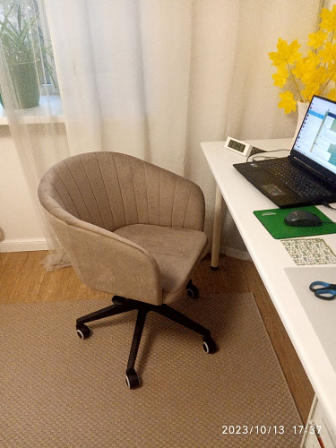 Компьютерное кресло Тибо сиреневый фото покупателя 9