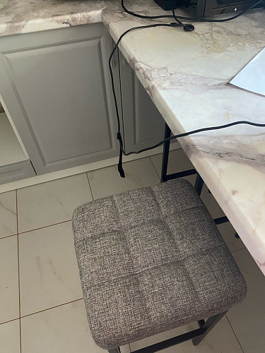 Барный стул Лофт ткань канди грей / черный матовый фото покупателя 259