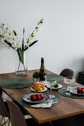 Стол Тринити Лофт 140 25 мм дуб делано темный / белый фото покупателя 165