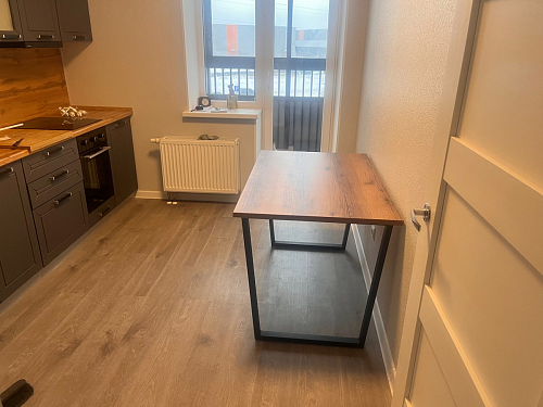 Стол раскладной Лота Лофт 120 25 мм юта / черный матовый фото покупателя 533