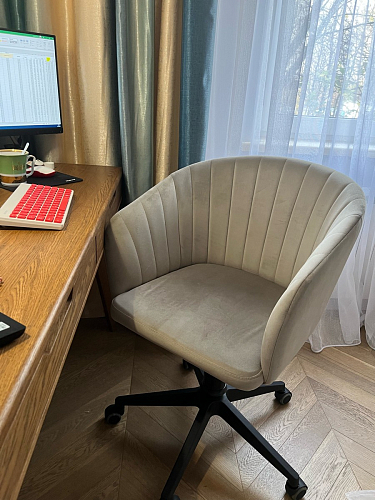 Компьютерное кресло Тибо 01 светло-коричневый / черный фото покупателя 34