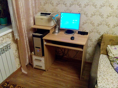 Компьютерный стол Джаз-24 правый дуб сонома фото покупателя 156