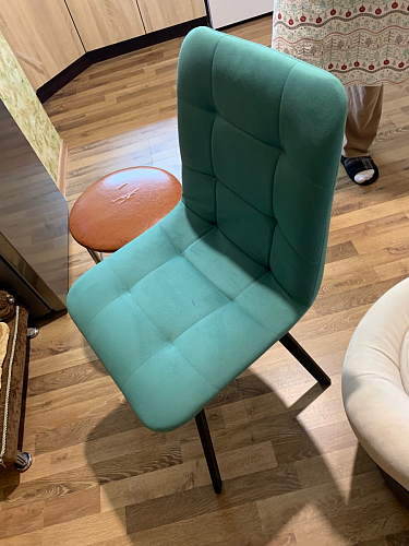 Стул на металлокаркасе Чилли К кирпичный / черный фото покупателя 185