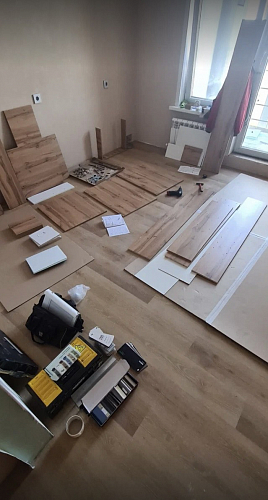 Письменный стол Лайт 03.243 дуб золотой (craft) / белый премиум фото покупателя 80