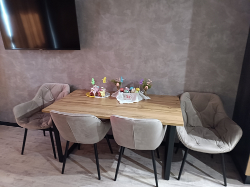 Деревянный стол Лота Лофт 140х80 черный матовый / бетон светлый фото покупателя 969