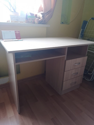 Стол письменный Бриз МДФ волна лайм / ясень светлый фото покупателя 113