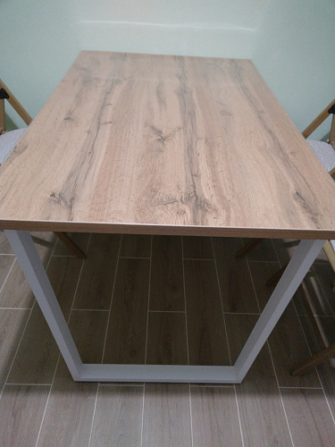 Стол Лота Лофт 140 25 мм черный матовый / бетон фото покупателя 943