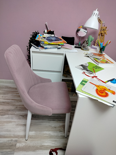 Стул на металлокаркасе Kora gray / black фото покупателя 181