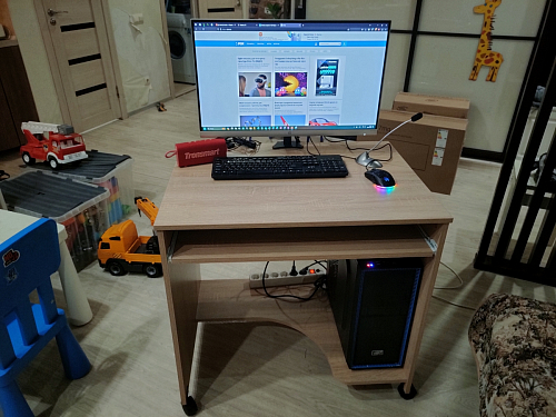 Стол компьютерный КСТ-15 Дуб сонома фото покупателя 6