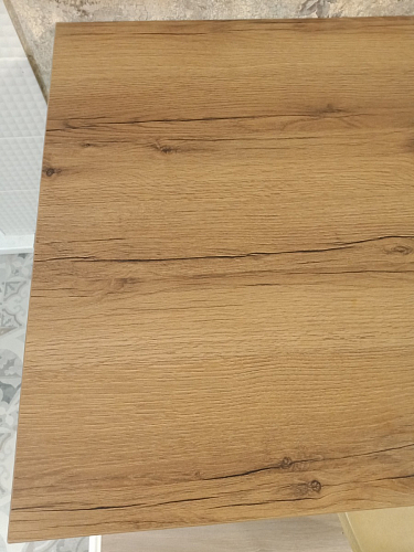 Деревянный стол Лота Лофт 120х75 белый матовый / дуб крафт золотой фото покупателя 931