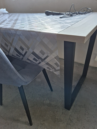 Деревянный стол Лота Лофт 140х80 черный матовый / бетон светлый фото покупателя 897