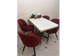 Стул на металлокаркасе Gabi 1 бежевый / черный с серебряными наконечниками фото покупателя 606