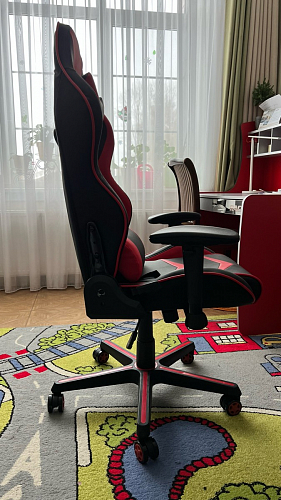 Компьютерное кресло Racer черное / оранжевое фото покупателя 81