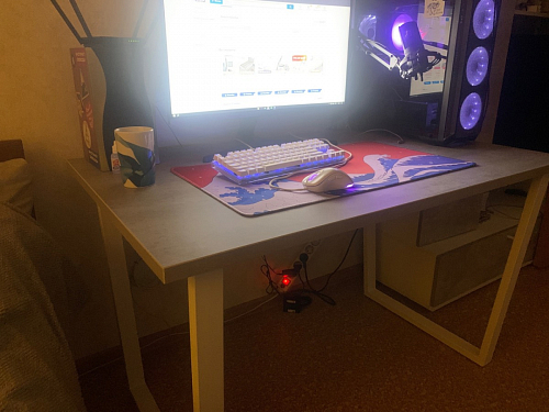 Деревянный стол Лота Лофт 120x75 дуб крафт табачный / черный матовый фото покупателя 674