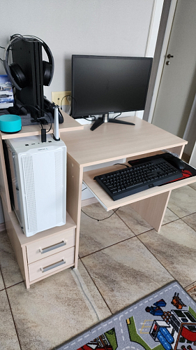 Компьютерный стол Джаз-24 левый дуб сонома фото покупателя 16