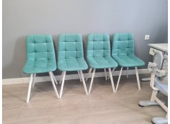 Стул на металлокаркасе Чилли светло-серый / черный фото покупателя 570