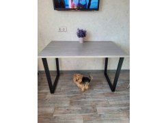 Стол Лота Лофт 140 25 мм юта / белый матовый фото покупателя 103