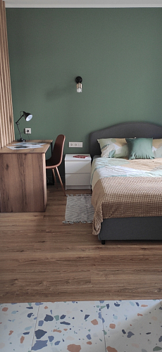 Письменный стол Битти Лофт 116х60х75 дуб вотан / черный матовый фото покупателя 37