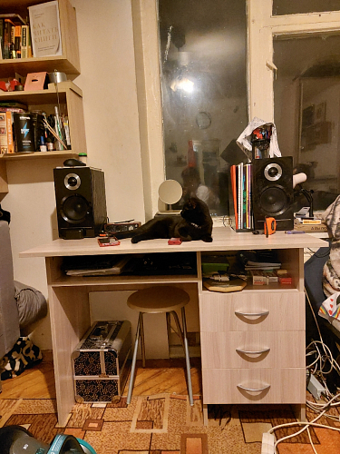 Стол письменный Бриз МДФ волна лайм / ясень светлый фото покупателя 23